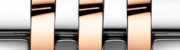 Metal bracelet: Stainless steel & 18k red gold